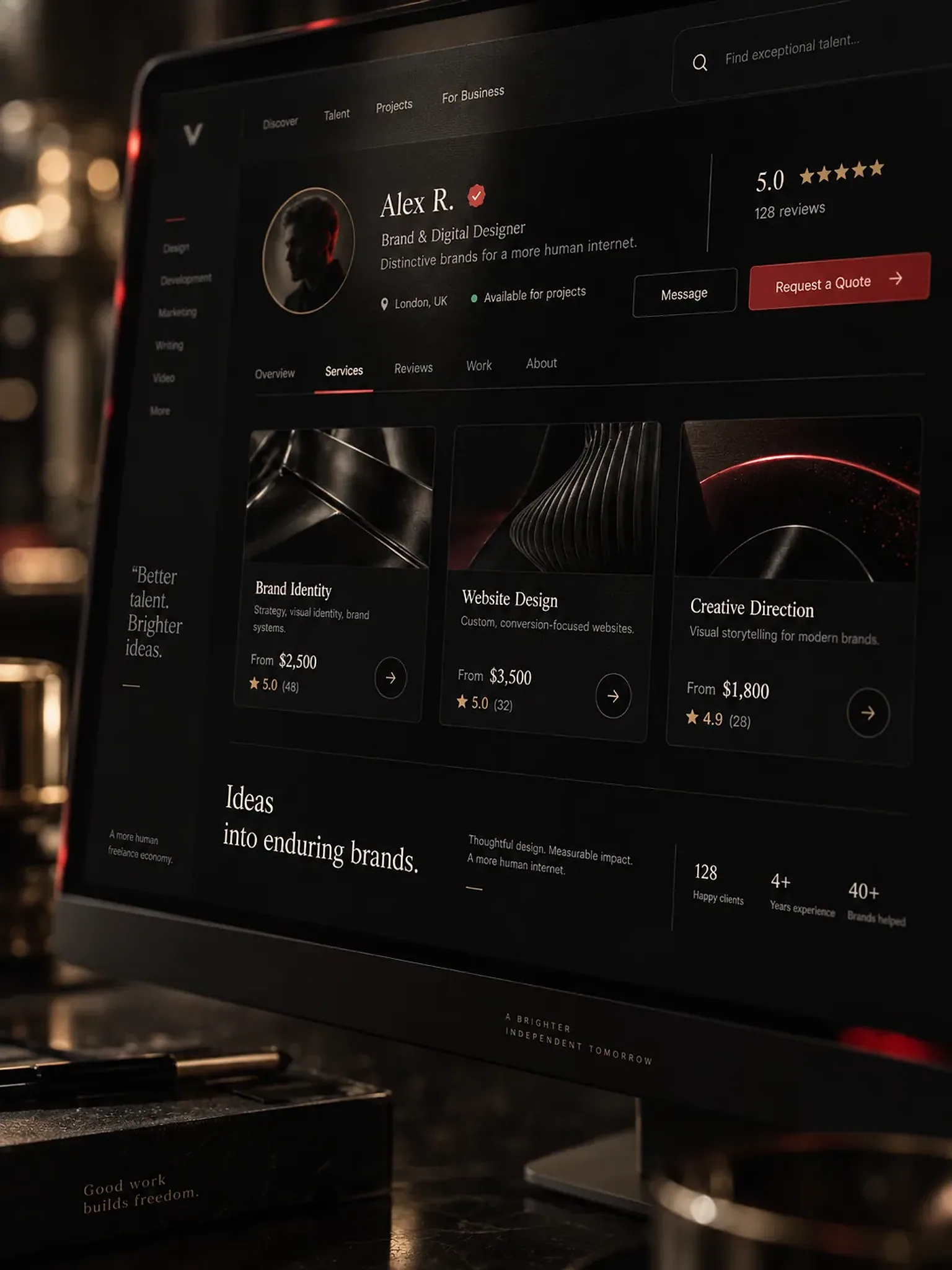 Freelae — detalhe em close