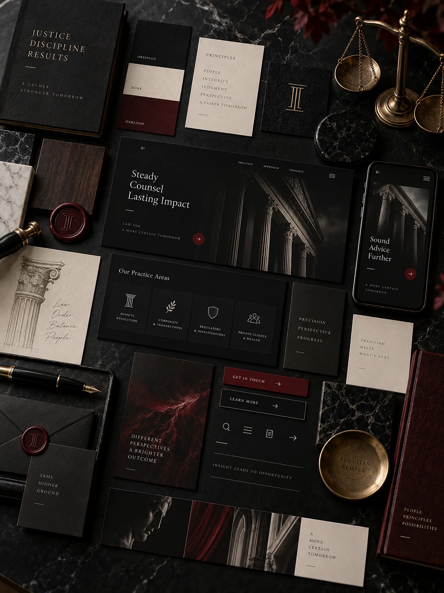 Rodrigues Advocacia — componentes e tipografia