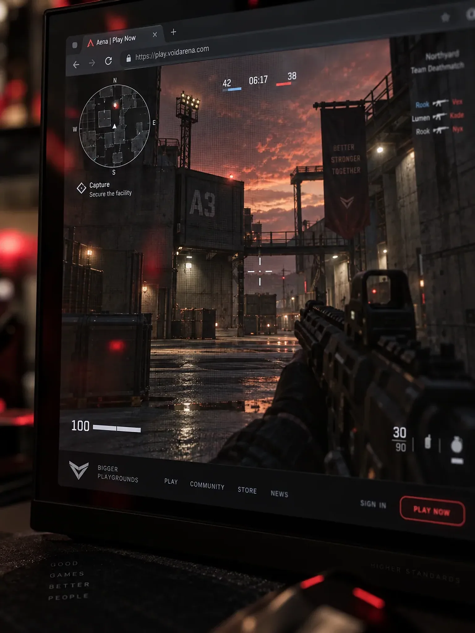 StrikePoint — detalhe em close