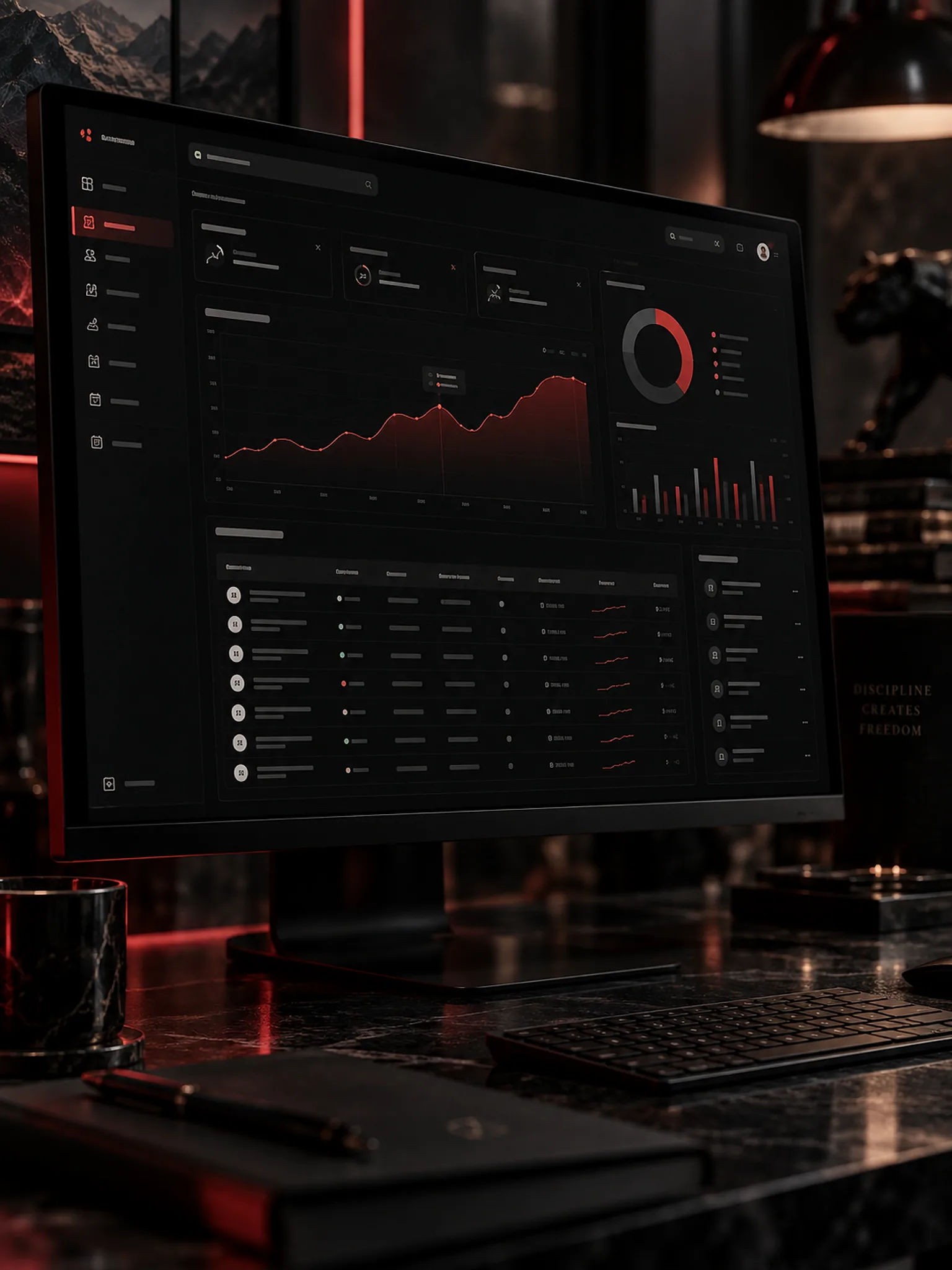 Sistema web — detalhe da interface
